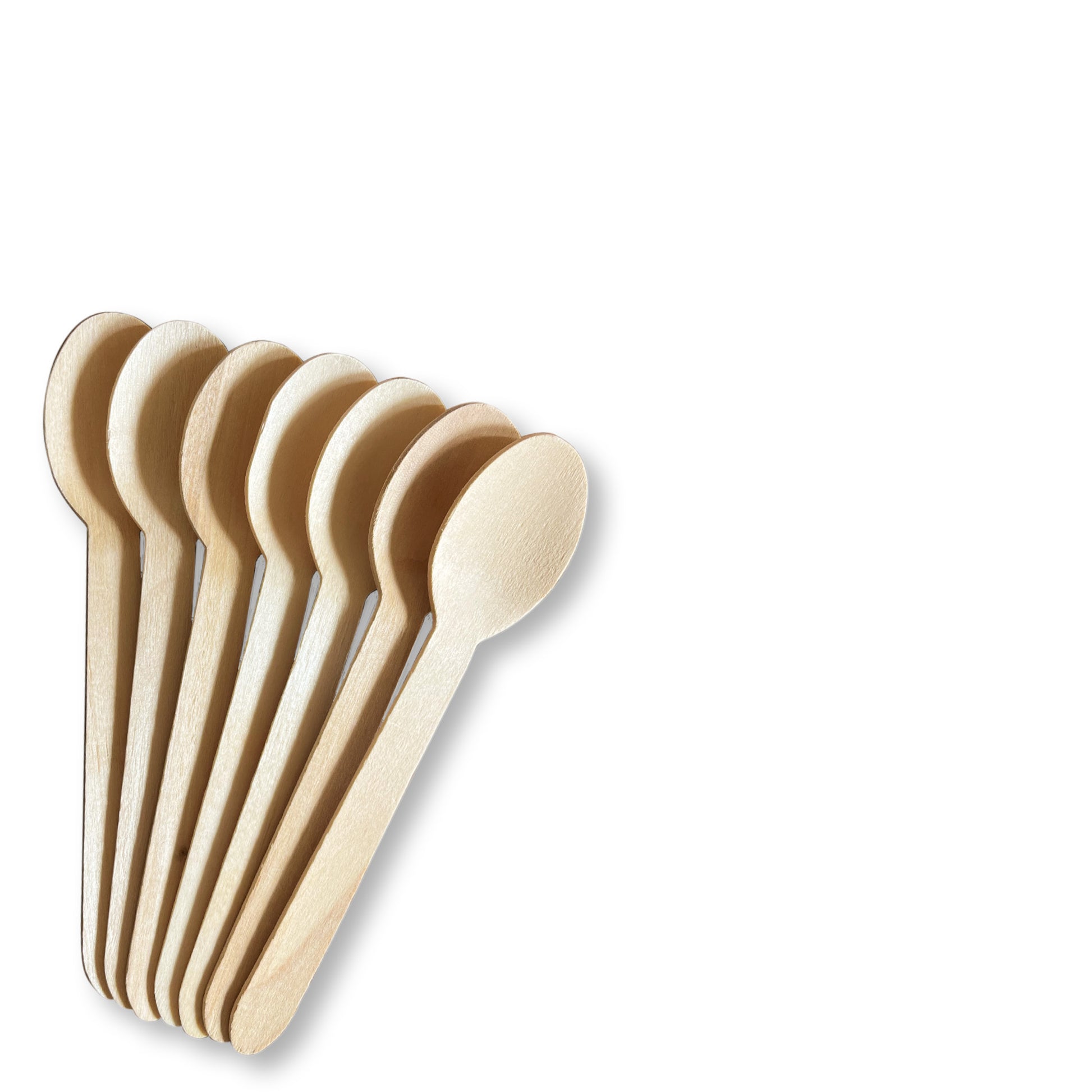 Palm Leaf Plates Disposable Cutlery from natural birch is a unique alternative to other disposable TEA SPOONS  on the market.